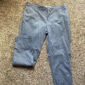 Straight leg gray pants